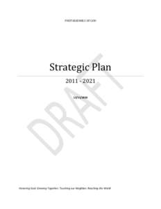 FIRSTASSEMBLY OF GOD  Strategic Plan[removed][removed]