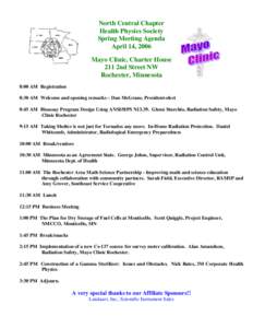2004 Spring Meeting Preliminary Agenda
