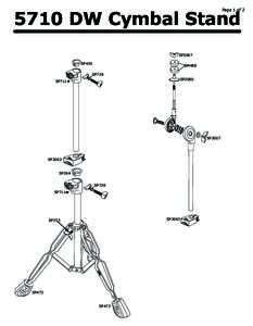 5710 DW Cymbal Stand  Page 1 of 2 SP2007 SP430
