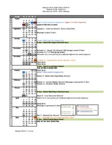 Sequoia Union High School District Redwood City, California Instructional[removed]Calendar