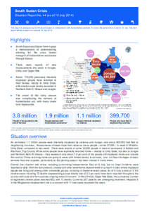 Africa / Unity / States of South Sudan / Humanitarian aid / Nhialdiu / Bentiu / Adok / Sudan / Office for the Coordination of Humanitarian Affairs / South Sudan / Greater Upper Nile / Geography of Africa