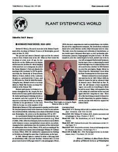 Plant systematics world  TAXON 60 (1) • February 2011: 297–300 Plant Systematics World