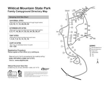 Wildcat Mountain State Park Family Campground Directory Map