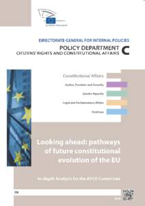 Looking ahead: pathways of future constitutional evolution of the EU