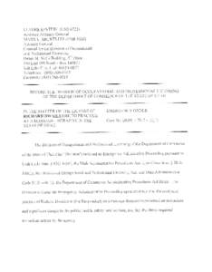 LENORE EPSTEIN (USB[removed]Assistant Attorney General MARK L. SHURTLEFF (USB[removed]Attorney General Counsel for the Division of Occupational and Professional Licensing