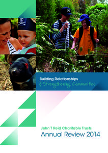 Building Relationships  & Strengthening Communities John T Reid Charitable Trusts