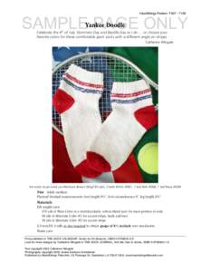 HeartStrings Pattern: T307SAMPLE PAGE ONLY Yankee Doodle  Celebrate the 4th of July, Dominion Day and Bastille Day as I do … or choose your