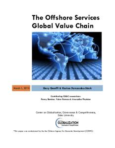 The Offshore Services Industry: A Global Value Chain pproach