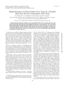 JOURNAL OF CLINICAL MICROBIOLOGY, Jan. 2003, p. 500–[removed]/$08.00⫹0 DOI: [removed]JCM[removed]–[removed]Copyright © 2003, American Society for Microbiology. All Rights Reserved. Vol. 41, No. 1