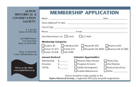 membership application-2016