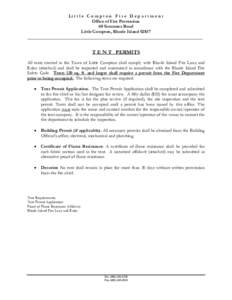 Li t t l e C o m p t o n F i r e D e p a r t m e n t Office of Fire Prevention 60 Simmons Road Little Compton, Rhode Island[removed]__________________________________________________________________