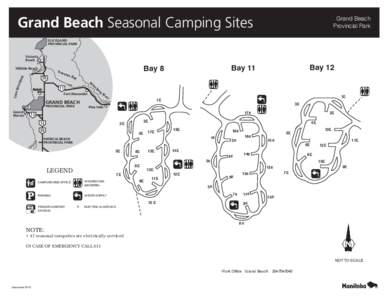 Grand Beach Seasonal Camping Sites  Grand Beach Provincial Park  ELK ISLAND