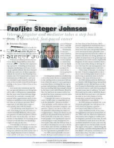 Profile: Steger Johnson - Plaintiff magazine