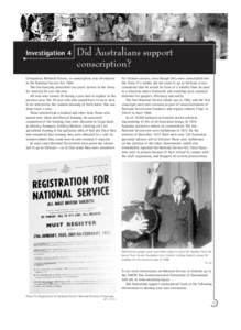 Home Fronts Text 66 to 84:Homefront TRB Vietnam[removed]:11 AM Page 79  Investigation 4 Did Australians support conscription?