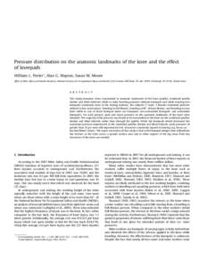 Pressure Distribution on the Anatomic Landmarks of the Knee and the Effect of Kneepads