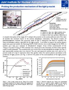 Probing the production mechanism of the light p-nuclei  Contact: Stephen Quinn, MSU [removed]