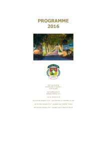 PROGRAMME 2016 Golf Club Payerne Domaine des InvuardesPayerne