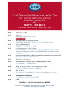 Occupational safety and health / Engineering / Management / United Kingdom / Stephen McPartland / Respiratory disease / Chartered Institution of Building Services Engineers