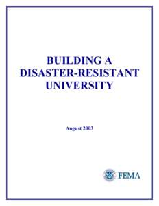 Risk / Disaster preparedness / Actuarial science / Humanitarian aid / Disaster / Federal Emergency Management Agency / Risk management / Social vulnerability / Emergency / Management / Public safety / Emergency management