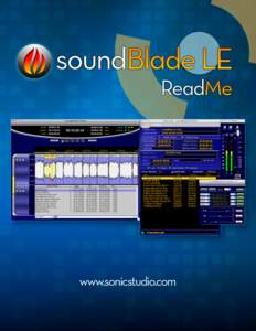 ReadMe file for soundBlade LE
