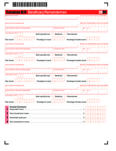 1  Schedule B/R Beneficiary/Remaindermen 2008