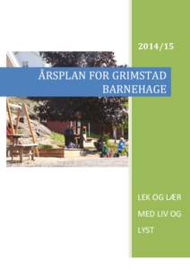 ÅRSPLAN FOR GRIMSTAD BARNEHAGE