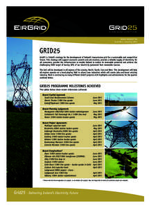GRID25 NEWSLETTER Issue No 4. June/July 2011 GRID25 Grid25 is EirGrid’s strategy for the development of Ireland’s transmission grid for a sustainable and competitive future. This strategy will support economic growth