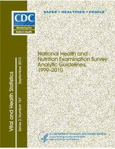Vital and Health Statistics Reports Series 2, Number 161, September 2013
