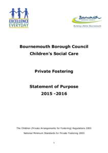 Bournemouth Borough Council Children’s Social Care Private Fostering  Statement of Purpose