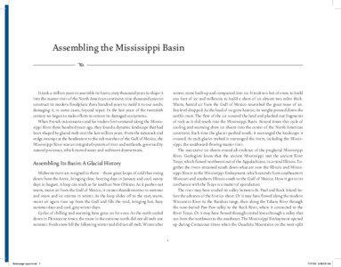 Assembling the Mississippi Basin •