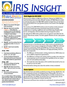 Internal rotary inspection system / Technology / Science / Iris / Internet Routing in Space / The Iris Project