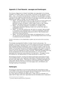 Infectious diseases / Microbiology / Escherichia coli / Foodborne illness / Raw meat / Food microbiology / Escherichia coli O157:H7 / Sausage / Cooking / Food and drink / Meat / Food safety