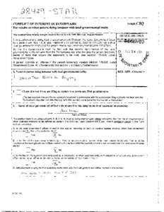 s  CONFLICT OF INTEREST QUESTIONNAIRE For vendor or other person doing business with local governmental entity  FORM