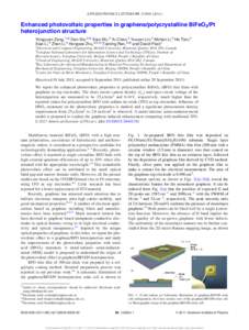 Emerging technologies / Nanomaterials / Graphene / Bismuth ferrite / Andre Geim / Indium tin oxide / Chemistry / Physics / Matter