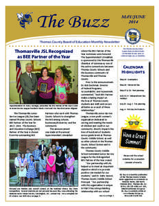 The Buzz  MAY/JUNE[removed]Thomas County Board of Education Monthly Newsletter