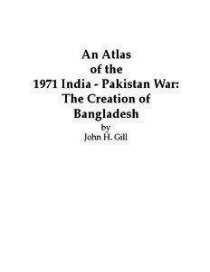 An Atlas of the 1971 India - Pakistan War: