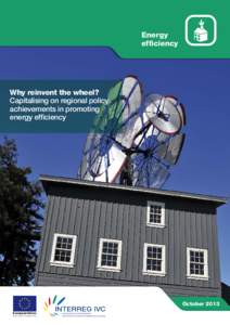 Energy efficiency Why reinvent the wheel? Capitalising on regional policy achievements in promoting