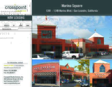  Marina Square 1201 – 1299 Marina Blvd. | San Leandro, California