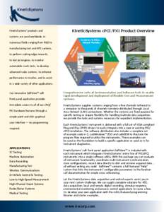 KineticSystems’ products and  KineticSystems cPCI/PXI Product Overview