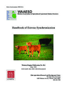 Estrous Synchronization (WRP # 014)  WAAESD Western Association of Agricultural Experiment Station Directors