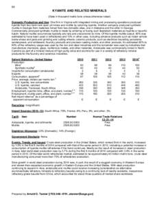 Mineral Commodity Summaries 2015