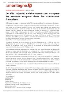 www.lamontagne.fr - Brioude - BRIOUDELe site Internet salairemoyen.com compare les revenus moyens dans les communes françaises AUVERGNE > HAUTE-LOIRE > BRIOUDE
