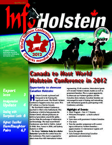 April/May[removed]A Holstein Canada publication providing