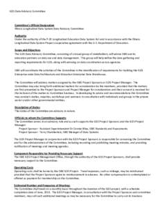 ILDS Data Advisory Committee Charter