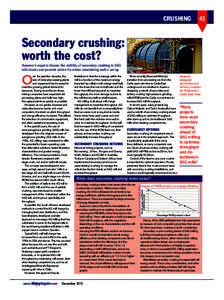 CRUSHING  45 Secondary crushing: worth the cost?