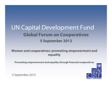 Microsoft PowerPoint - (Sile) Women_And_Cooperatives_Global_Forum_Cooperatives.pptx