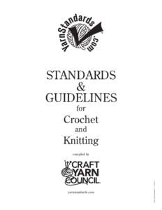 STANDARDS & GUIDELINES for  Crochet