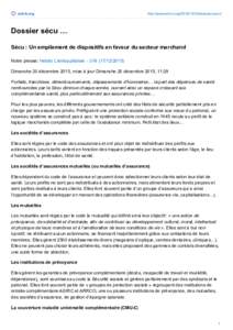 anti-k.org  http://www.anti-k.orgdossier-secu/ Dossier sécu … Sécu : Un empilement de dispositifs en faveur du secteur marchand