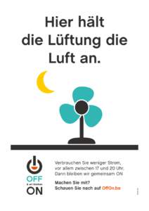 Hier hält die Lüftung die Luft an. Machen Sie mit? Schauen Sie nach auf OffOn.be