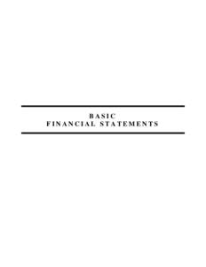 BASIC FINANCIAL STATEMENTS State of South Carolina  Statement of Net Assets